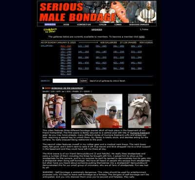 Serious Male Bondage